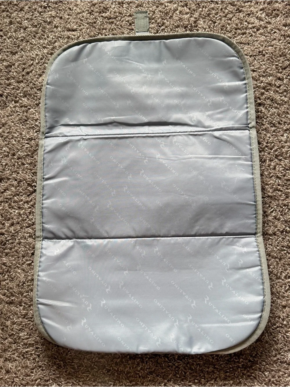 Ruvalino Gray Diaper Bag Backpack With Changing Pad